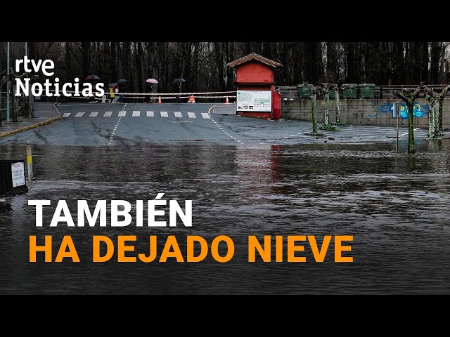 ⁣BORRASCA JANA: El TEMPORAL PONE en ALERTA a SEIS COMUNIDADES y DESBORDA RÍOS | RTVE Noticias