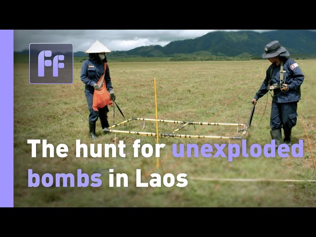 ⁣Finding and destroying cluster munitions in Laos