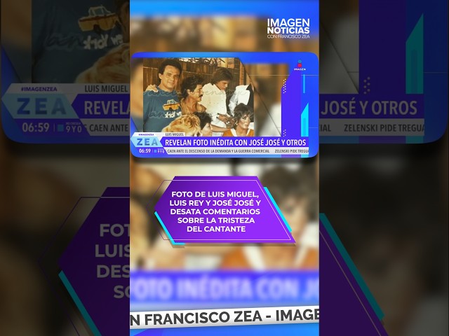 ⁣Foto de #LuisMiguel, Luis Rey y José José y desata comentarios sobre la tristeza del cantante