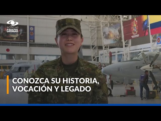 ⁣Teniente Luisa Castañeda, única mujer oficial jefe de mantenimiento de las aeronaves del Ejército