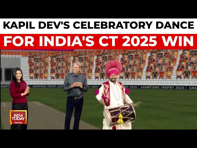 ⁣Kapil Dev Dances in Joy as India Clinches ICC Champions Trophy