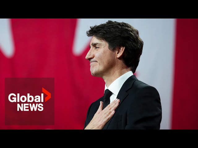 ⁣“Elbows up”: Trudeau warns Canada of “existential” threat from US in final speech as PM | FULL