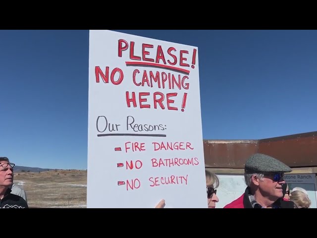 ⁣Locals protest minimalist camping in Douglas County