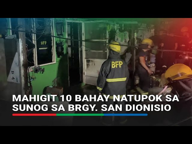 ⁣Sunog sumiklab sa Bgy. San Dionisio, Parañaque; higit 10 bahay natupok