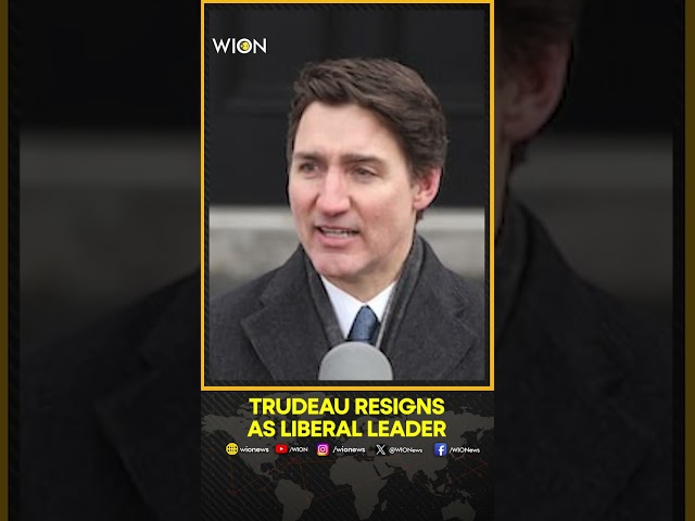 ⁣Justin Trudeau Steps Down As Liberal Party Leader, Vows Hope For Canada | WION Shorts