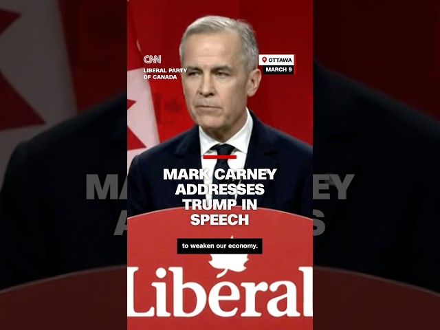 ⁣Mark Carney addresses Trump in first remarks as Canada's Liberal Party leader