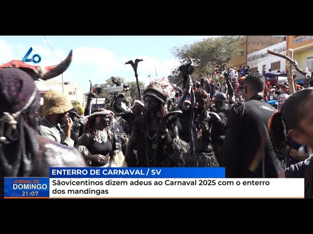 ⁣Sãovicentinos dizem adeus ao Carnaval 2025 com o enterro dos mandingas