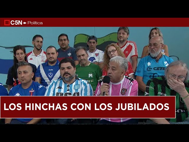 ⁣HINCHAS convocaron a DEFENDER a los JUBILADOS