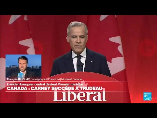 ⁣Mark Carney, candidat  "hors sérail",  élu pour remplacer le Premier ministre Justin Trude