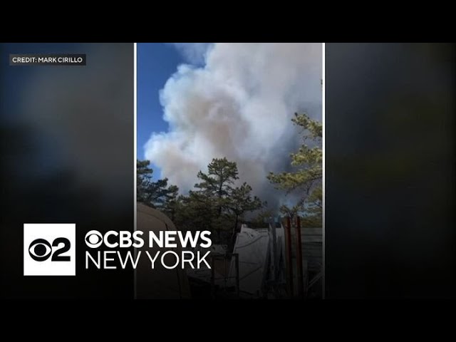 ⁣Long Island brush fire that scorched 400 acres is no longer burning