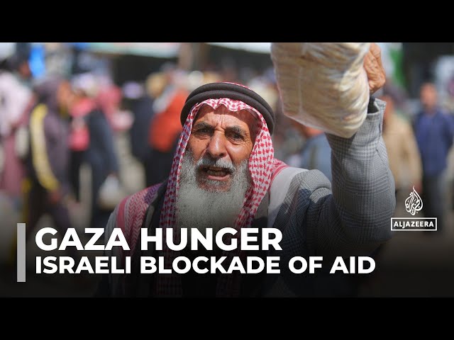 ⁣Hunger spreads in Khan Younis as Israel keeps up blockade on Gaza