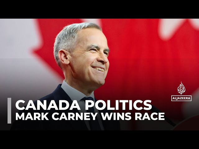 ⁣Mark Carney wins race to replace Justin Trudeau as Canada's PM, Liberal Party leader