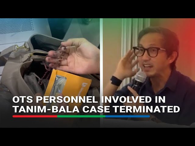 ⁣OTS personnel involved in tanim-bala case terminated | ABS CBN news