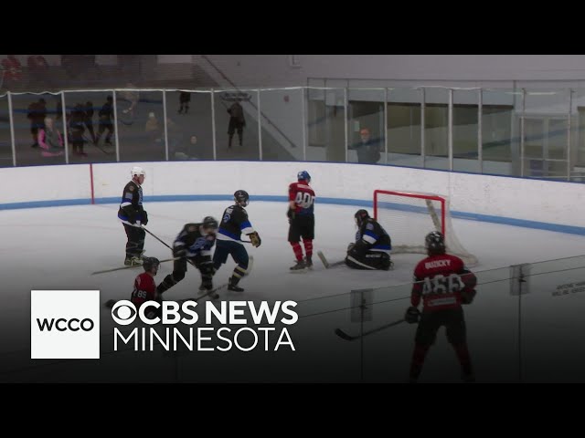 ⁣A battle of the badges at a metro ice rink