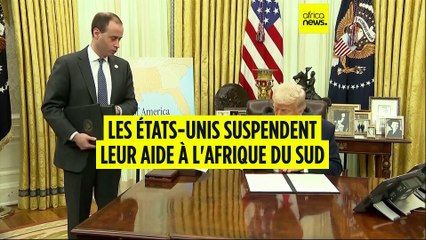 ⁣USA : Trump suspend l'aide américaine à l'Afrique du Sud