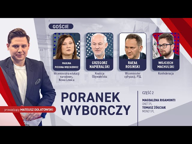 ⁣Poranek Wyborczy | Piechna-Więckiewicz, Napieralski, Rosiński, Machulski, Rigamonti, Żółciak