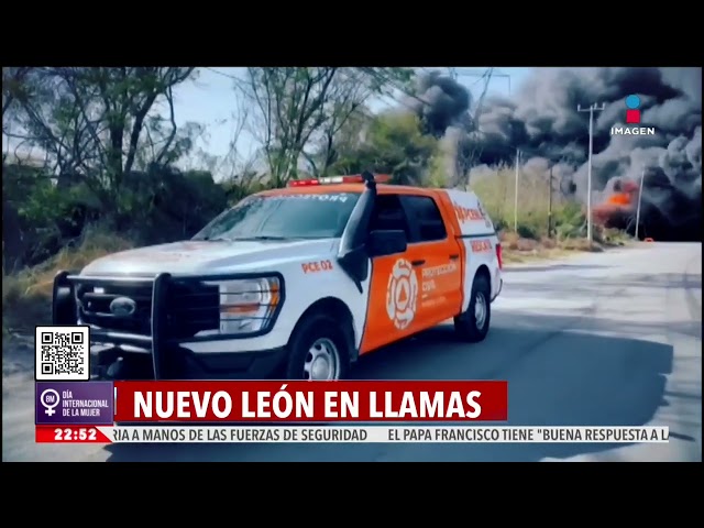 ⁣Rachas de viento vuelven a provocar incendios en Nuevo León | Imagen Noticias Fin de Semana