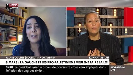 ⁣Echange tendu ce matin dans « Morandini Live » entre Aurélie Assouline, présidente du collectif du 7