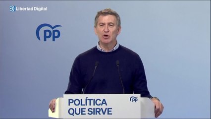 ⁣Feijóo asegura que la cesión de fronteras es un riesgo para la seguridad nacional y Cataluña