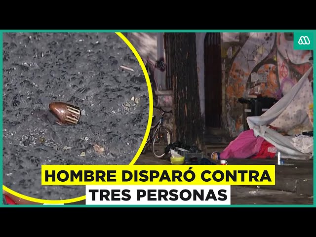 ⁣Víctimas estarían en situación de calle: Hombre dispara contra tres personas en barrio Yungay