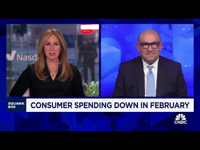 ⁣Consumer spending declines for second straight month in February: CNBC/NRF Retail Monitor