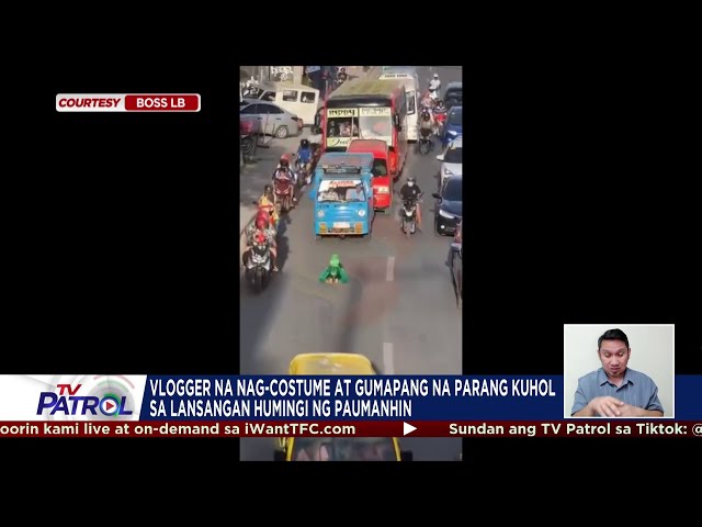 ⁣Vlogger na gumapang na parang kuhol sa kalsada, nag-sorry