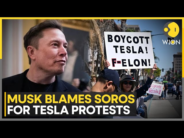 ⁣Elon Musk Slams George Soros Blames Him For Funding Tesla Protests | WION Business Insights