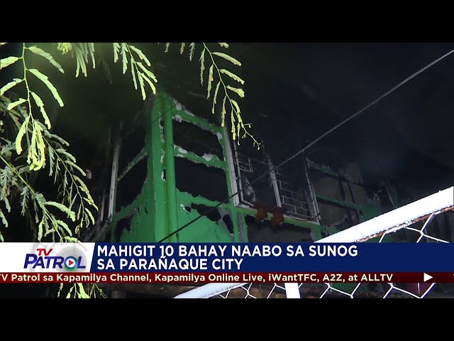 ⁣Higit 10 bahay nasunog sa Parañaque City