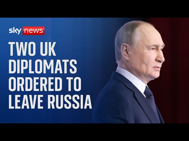 ⁣Two UK diplomats ordered to leave Russia over 'intelligence work'