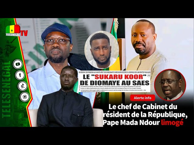 ⁣[LIVE] Sonko calme les grévistes, Diomaye vire son chef de cabinet, Macky en danger , Ardo chez…