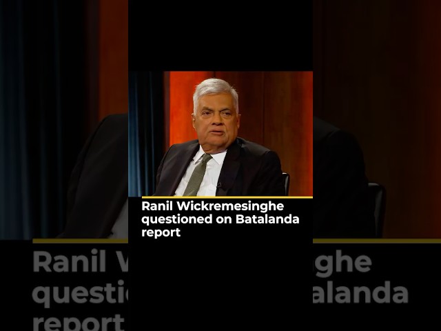 ⁣Ranil Wickremesinghe questioned on Batalanda report | Head to Head