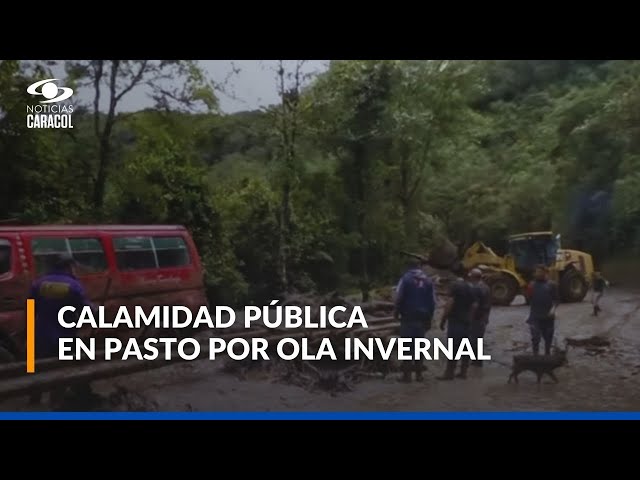 ⁣Así fue el rescate de cuatro víctimas tras avalancha en Pasto: hay decenas de damnificados