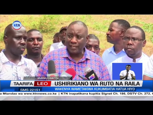 ⁣Wakenya watakiwa kukumbatia ushirikiano wa Raila na rais Ruto