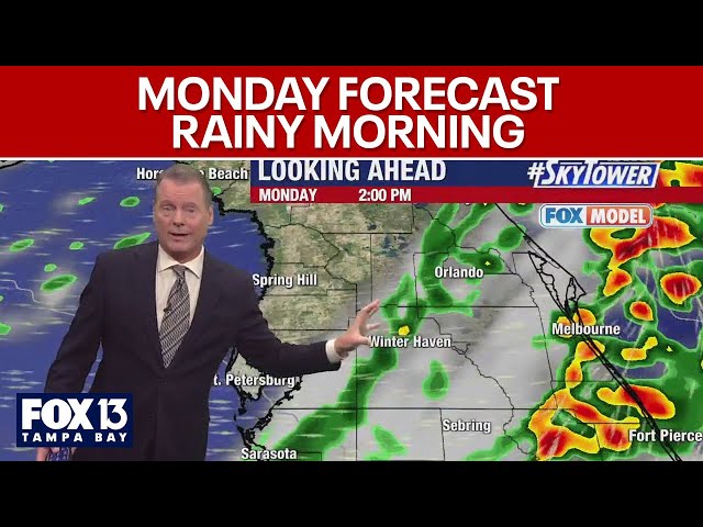 ⁣Tampa weather | Monday morning forecast