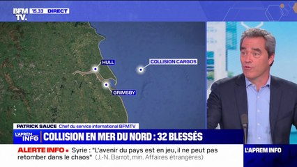 ⁣32 blessés dans une collision entre un cargo et un pétrolier en mer du Nord, au large des côtes du Y