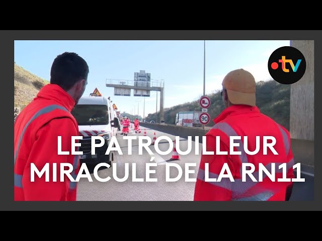 ⁣Vinnie Courdain, miraculé d'un accident sur la RN11, est devenu Monsieur sécurité des routes