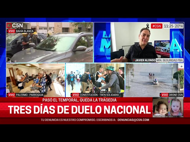 ⁣TRAGEDIA en BAHÍA BLANCA: HABLA JAVIER ALONSO, MINISTRO de SEGURIDAD de la PROV. de BUENOS AIRES