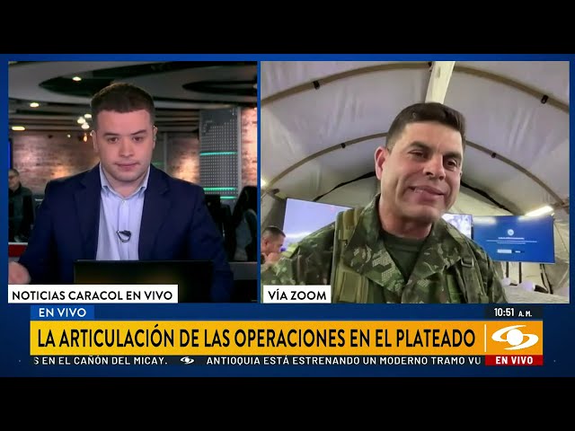 ⁣General Federico Mejía habla sobre la liberación de los 29 uniformados en el Cauca