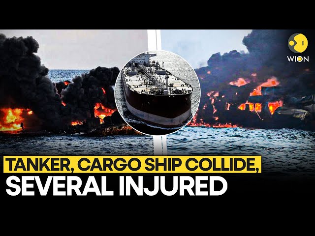 ⁣At Least 32 Injured As Oil Tanker, Cargo Ship Collides In North Sea | WION Originals