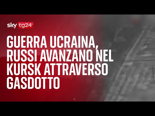 ⁣Guerra Ucraina, russi avanzano nel Kursk attraverso gasdotto