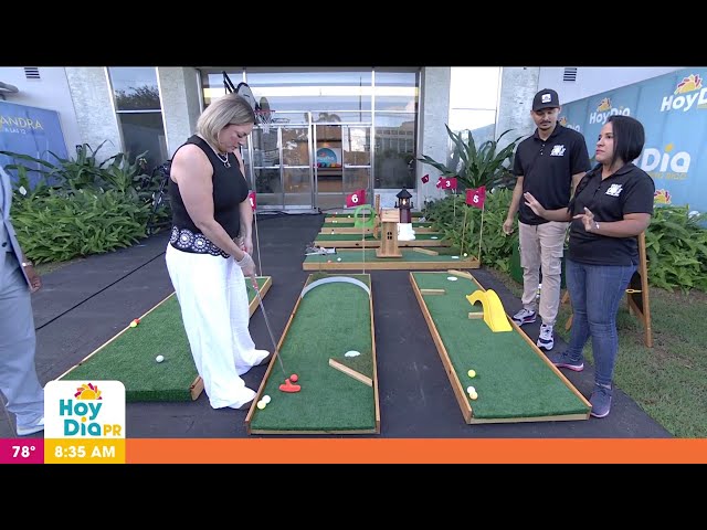 ⁣Emprendedores llevan diversión y entretenimiento con su mini golf portátil