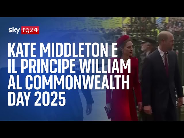 ⁣Kate Middleton e il principe William al Commowealth Day 2025