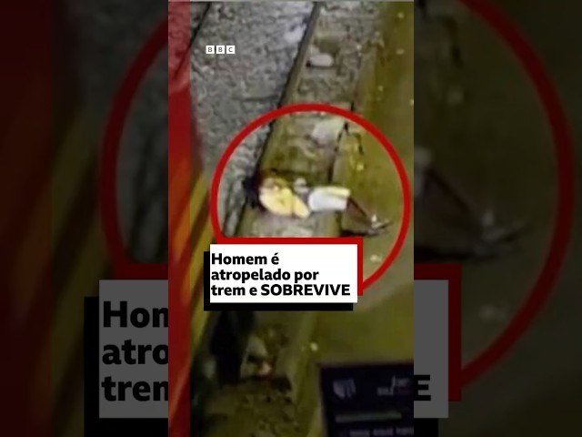 ⁣Peru: homem aparentemente alcoolizado deita no trilho e sobrevive atropelamento #bbcnewsbrasil