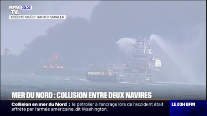 ⁣Collision dans la mer du Nord: le cargo impliqué était affrété par l'armée américaine