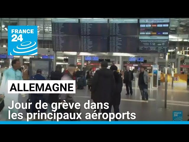 ⁣Allemagne : jour de grève dans les principaux aéroports • FRANCE 24