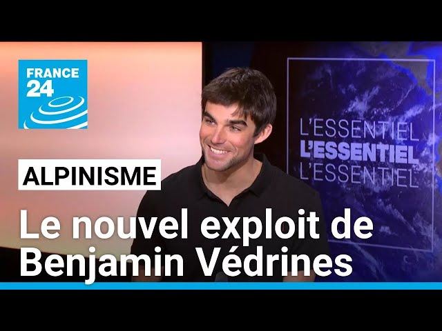 ⁣Alpinisme : nouvel exploit de Benjamin Védrines aux Drus dans le massif du Mont-Blanc • FRANCE 24