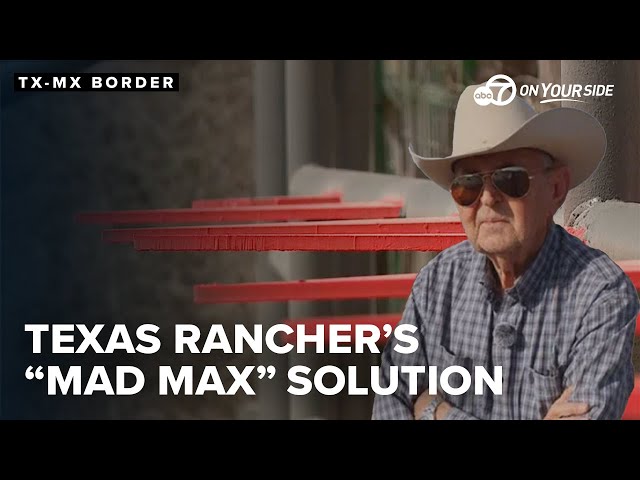 ⁣Rancher builds 'Mad Max' gate to block smugglers, migrants along Texas border