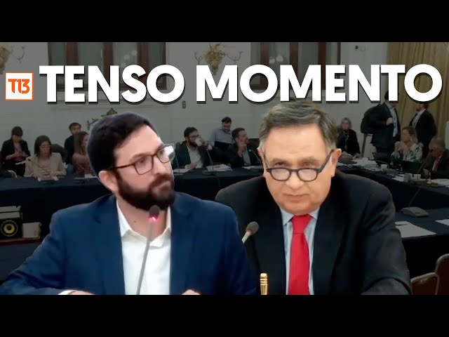 ⁣Tenso momento del asesor del Presidente Boric, Miguel Crispi, en comisión especial por caso Monsalve