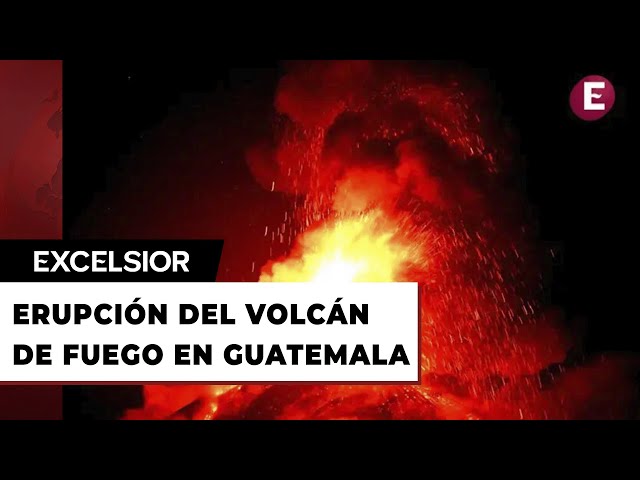 ⁣Volcán de Fuego entra en erupción en Guatemala