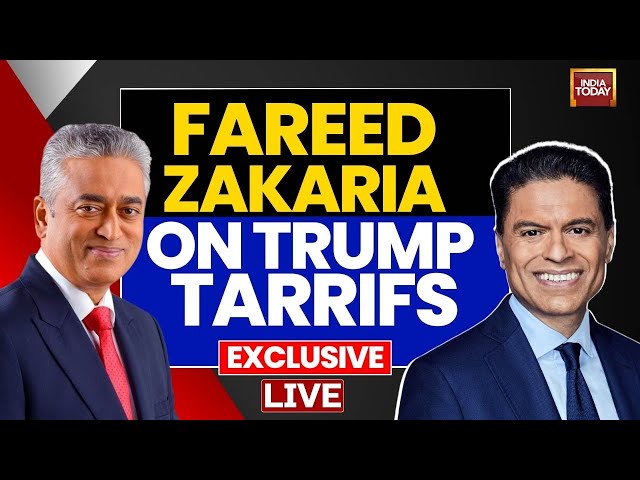 ⁣LIVE: Rajdeep Sardesai Interview With Fareed Zakaria On Trump Tariffs | India-US Relations | US News